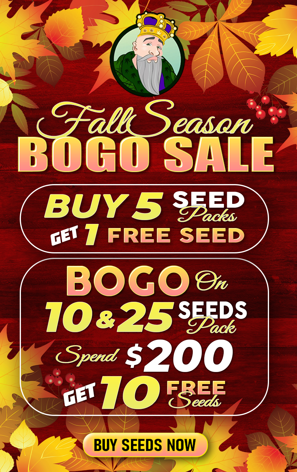 Autumn Sale Mobile, Crop King Seeds